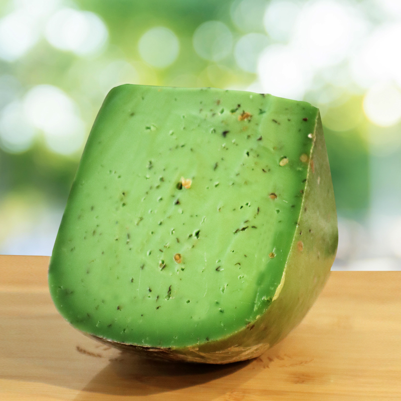 Green Pesto Jack Cheese